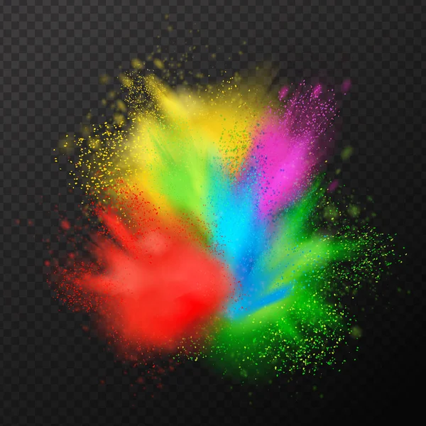 Реалистичная композиция Paint Explosion — стоковый вектор