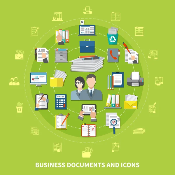 Business Items And Icon Set — Stock Vector