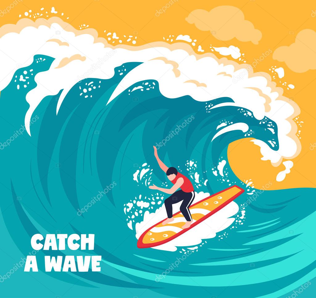 Surfing Water Wave Background