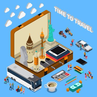 Seyahat Isometric Bileşimi
