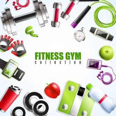 Fitness Spor salonu kompozisyon