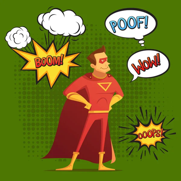 Super Hero Composition Style BD — Image vectorielle