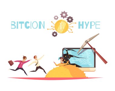 Bitcoin Hype tasarım konsepti