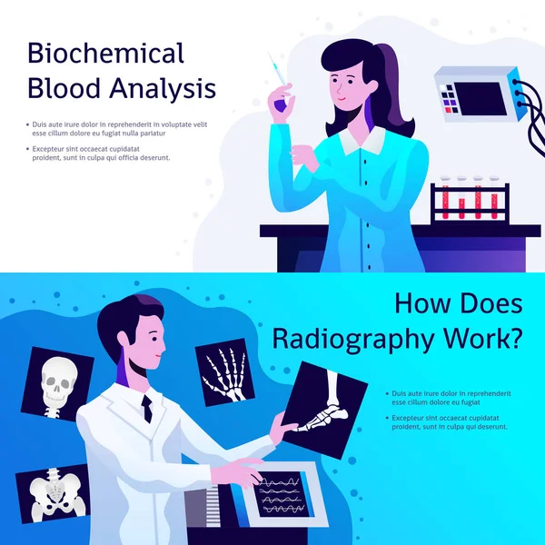 Медичне обслуговування банери — стоковий вектор