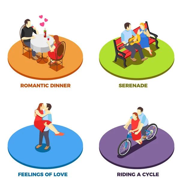 Dating 2x2 Design — стоковый вектор