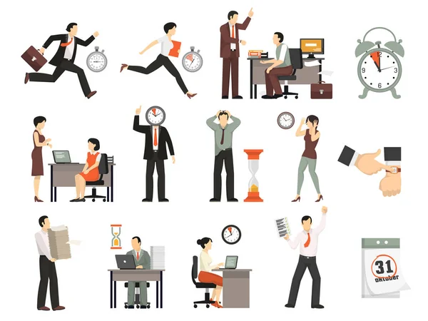 Time Limited People Set — Stock Vector