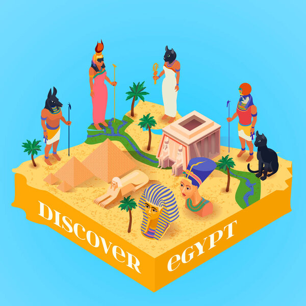 Isometric Egypt Poster