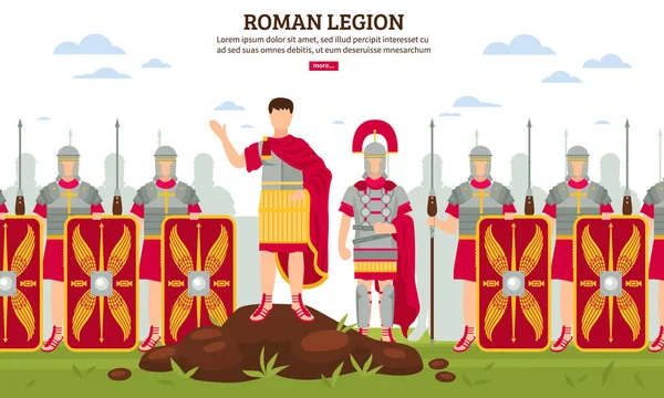 Ancient Rome Legion Banner — Stock Vector