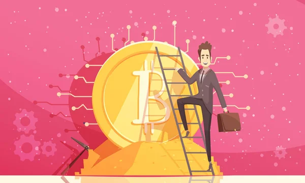 Illustration vectorielle Bitcoin — Image vectorielle