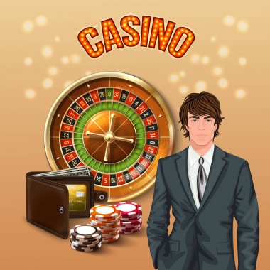 Adam Casino gerçekçi kompozisyon