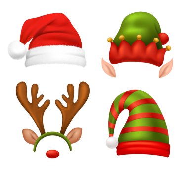  Noel Baba kavramı Icons Set