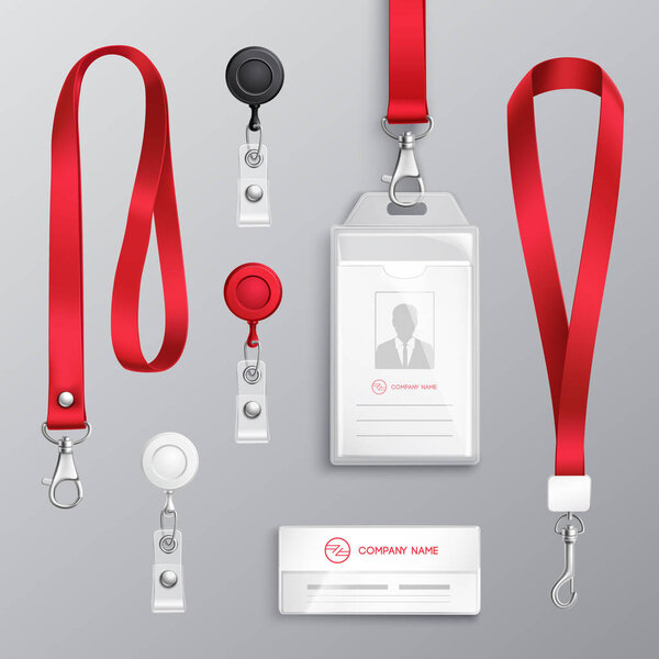Identification Card Badge Accessories Set