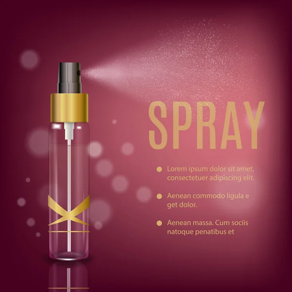 Parfume Mist Spray Composition — ストックベクタ