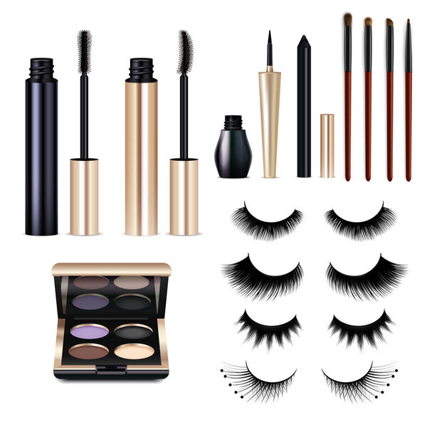 Realistic False Lashes Cosmetics Set