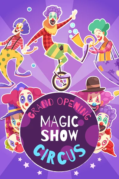 Circus Show Poster — Stock Vector