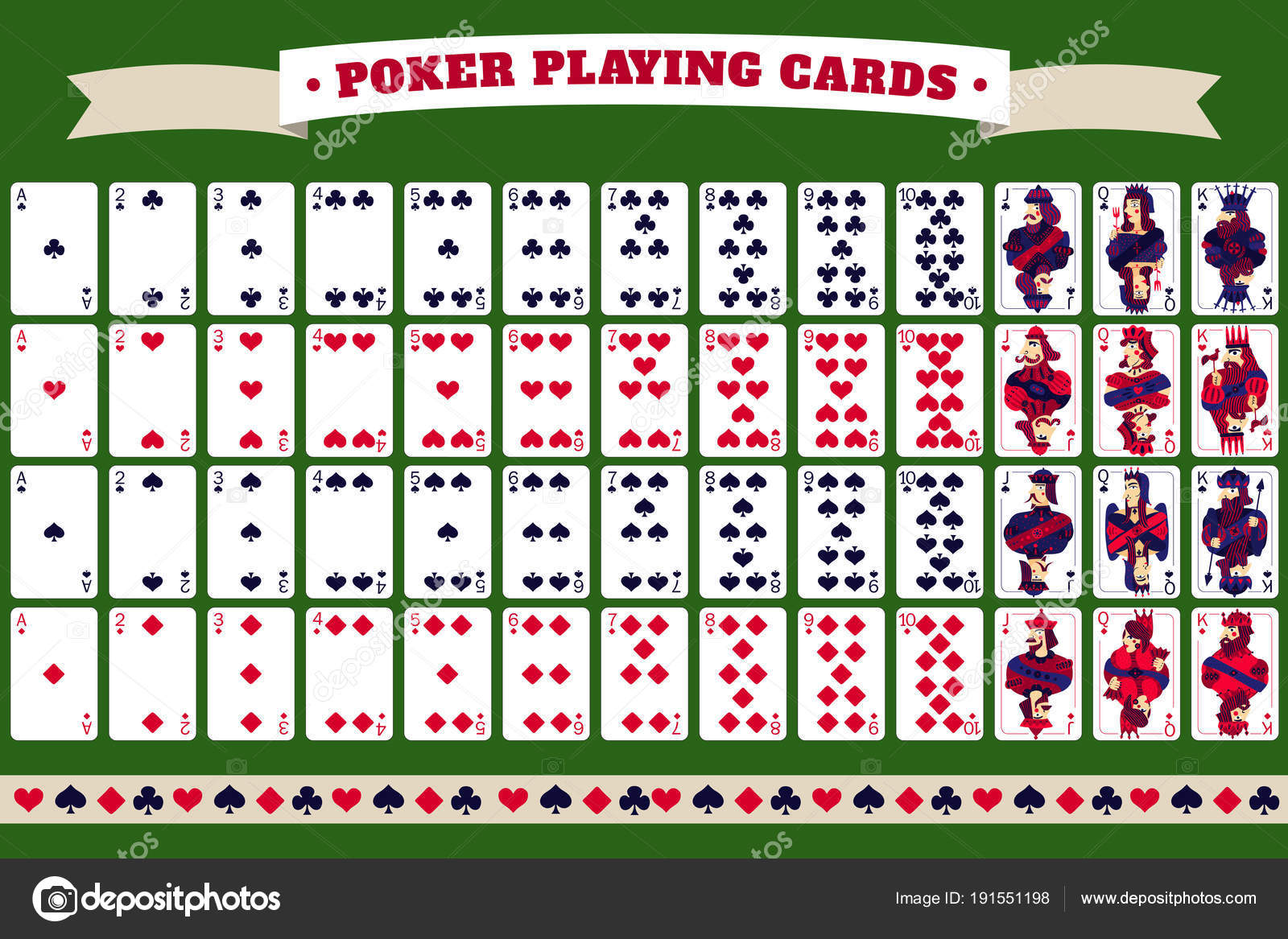Composição realista do clube de pôquer com cartas caindo