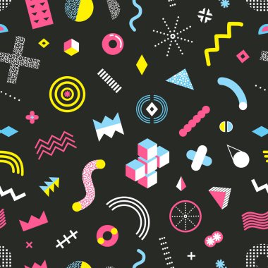Memphis Dikişsiz desen tasarım 