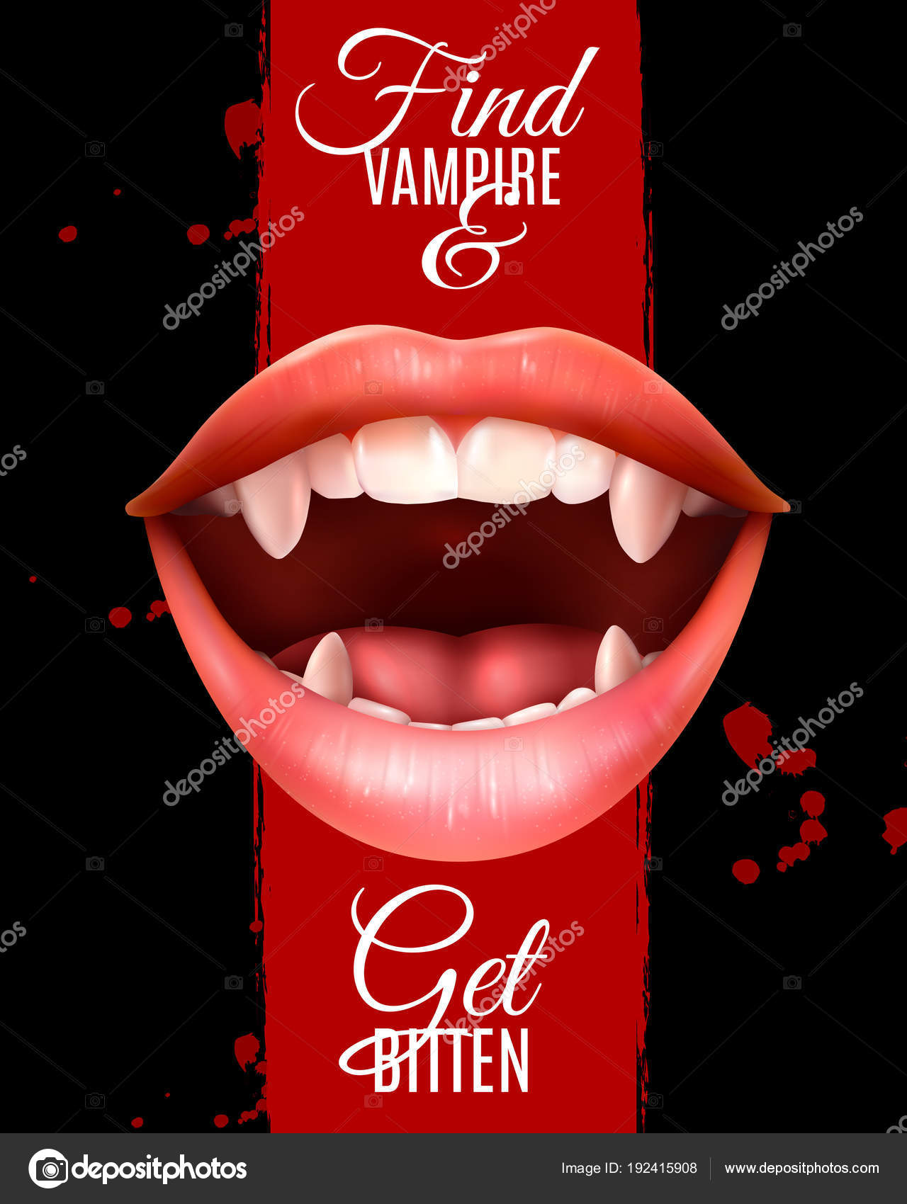 Immagini vettoriali stock di Bocca morsa | DepositPhotos, image size:1280x1700