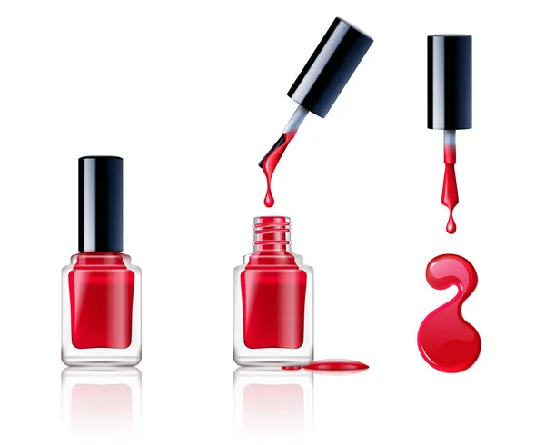 Nagellack-Set — Stockvektor