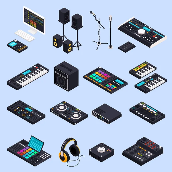 Pro Audio εργαλείων εικονίδια — Διανυσματικό Αρχείο