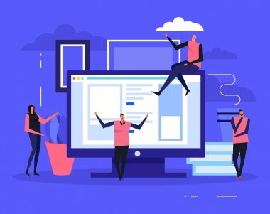 Yaratıcı ekibi arka plan coworking