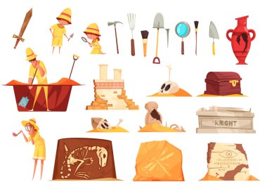 Arkeoloji Icons Set