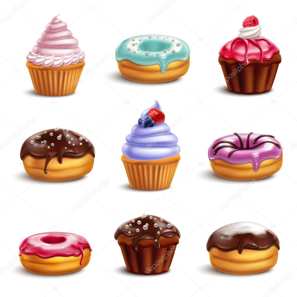 Cookie Sweets Icon Set