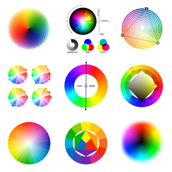 Conjunto de paleta de esquema de color — Archivo Imágenes Vectoriales