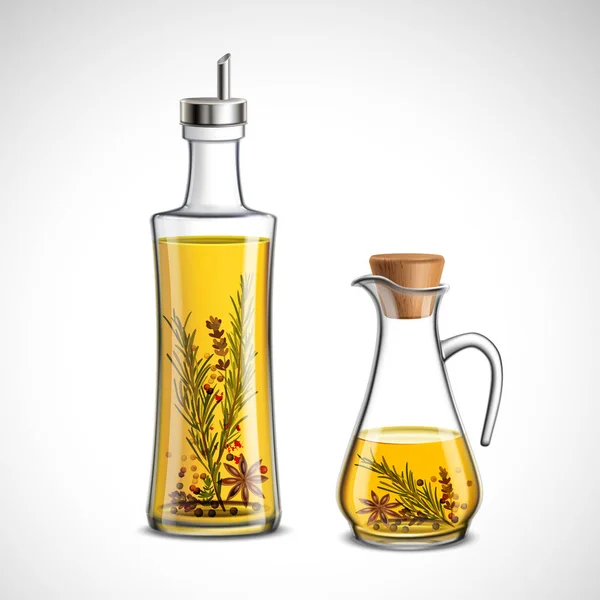 Ensemble de bouteilles en verre — Image vectorielle