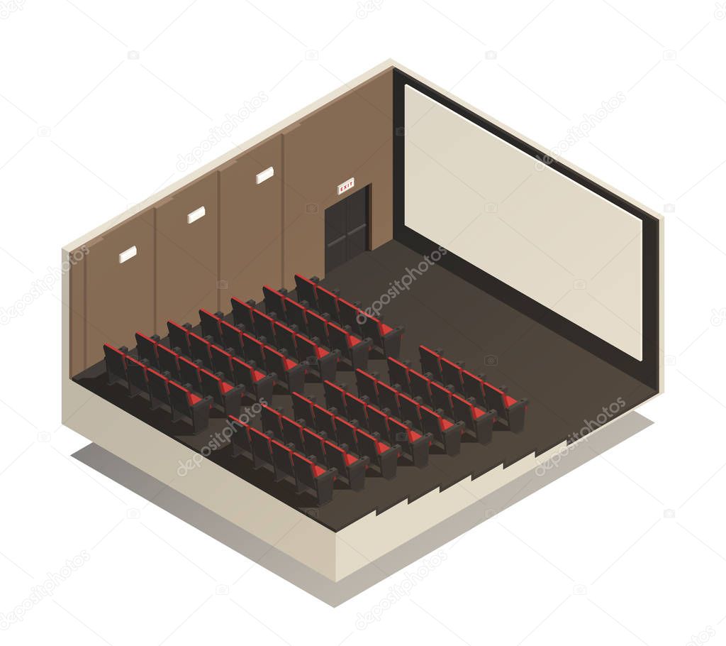 Isometric Cinema Composition