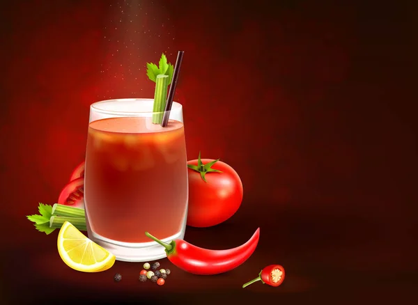 Cocktails Composition réaliste — Image vectorielle