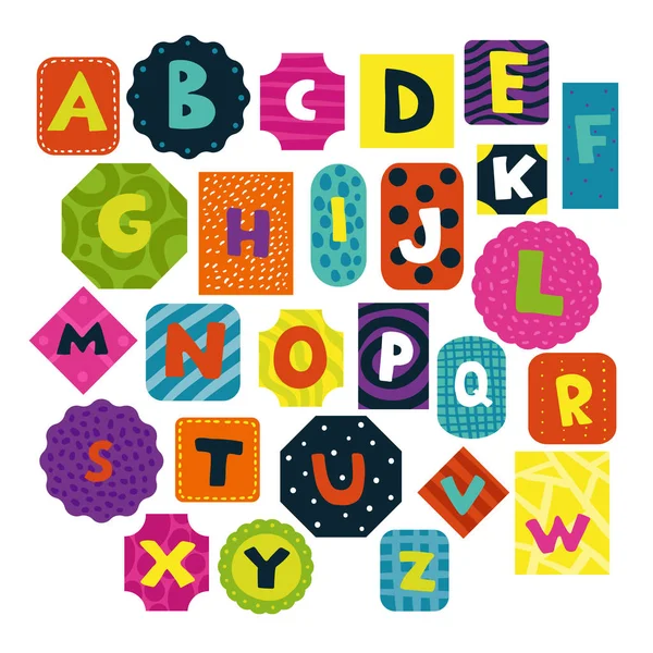 Kinder-Alphabet — Stockvektor