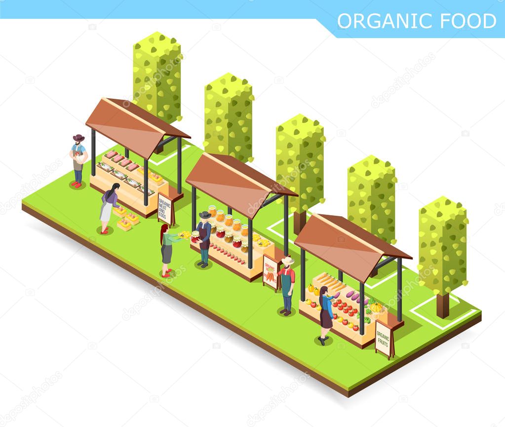 Farm Market Organic Food Composition
