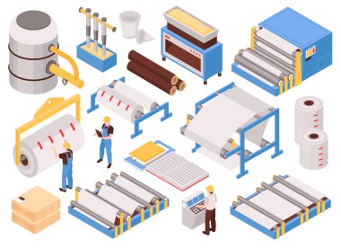 Kağıt Fabrikası Isometric Set 