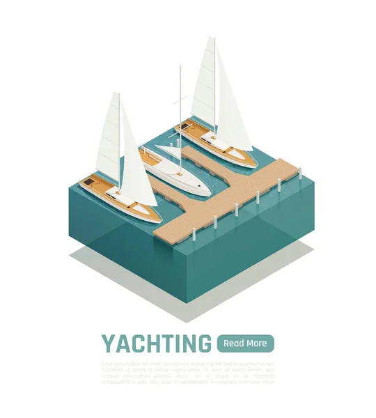 Yachting Isometric Composition