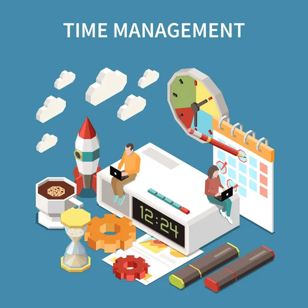 시간 관리 개념 — 스톡 벡터
