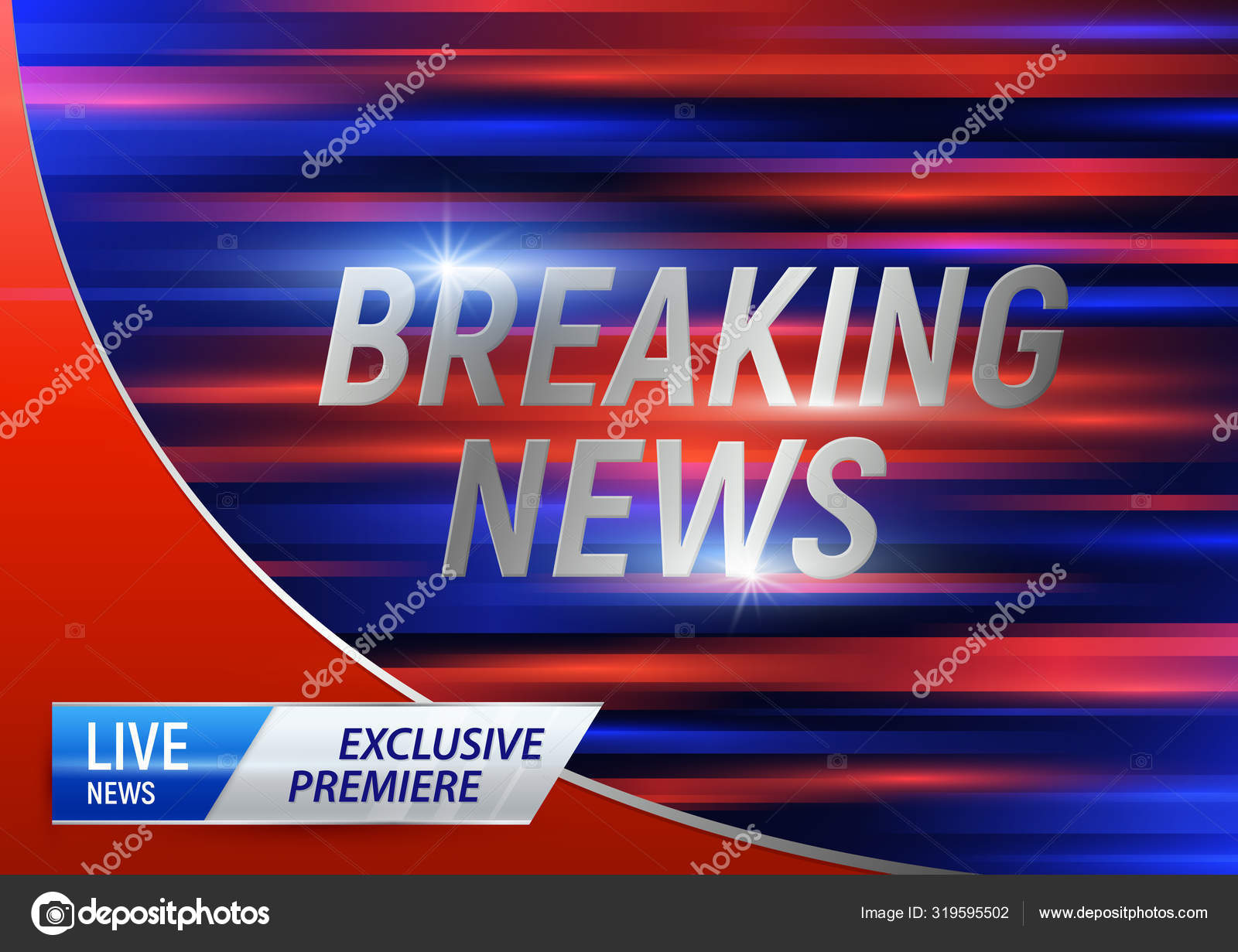 Breaking News Bumper Background Stock Vector Image By C Macrovector