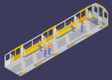 Metro izometrik çizimde