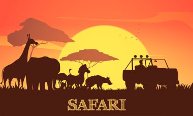 Safari Günbatımı Posteri 