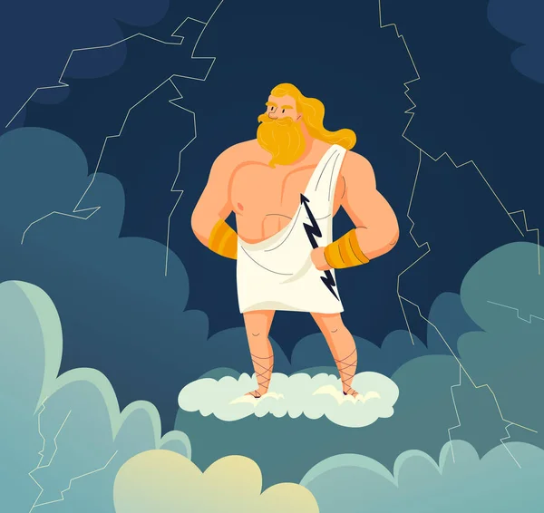 Ilustración de Dios griego — Archivo Imágenes Vectoriales