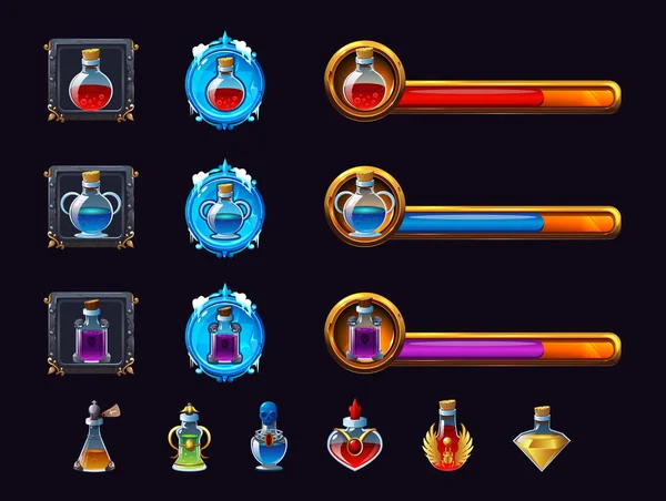 Free Vector  Magic potions set