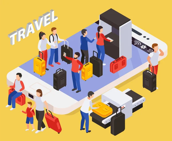 Traveling People Concept — Stock Vector