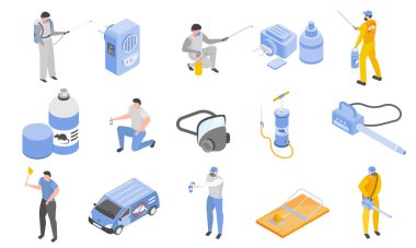 Haşere kontrol Icons set