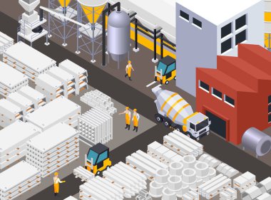 Isometric Çimento Yapımı Bileşimi