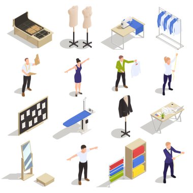 Terzi Atıcısı Isometric Set 