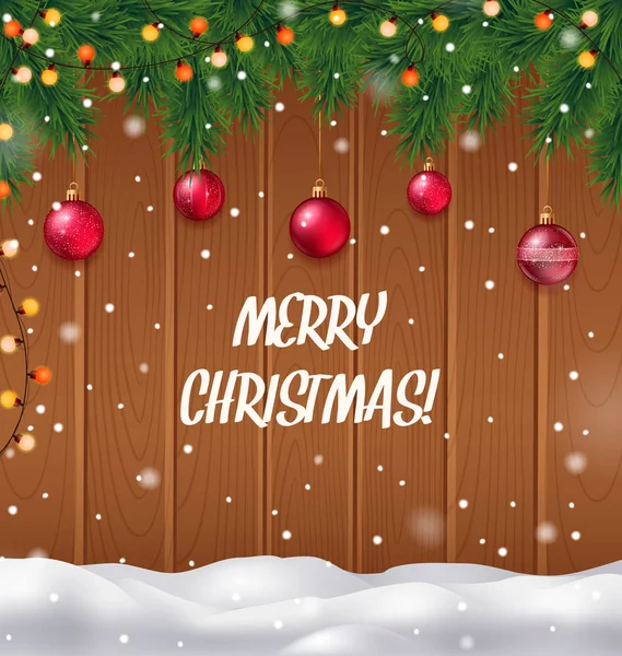 Merry Christmas Background — Stock Vector