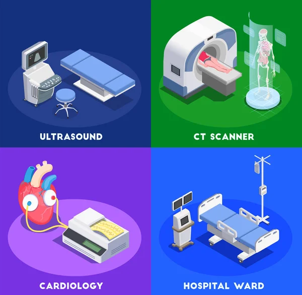 Concepto de diseño de equipos médicos — Vector de stock