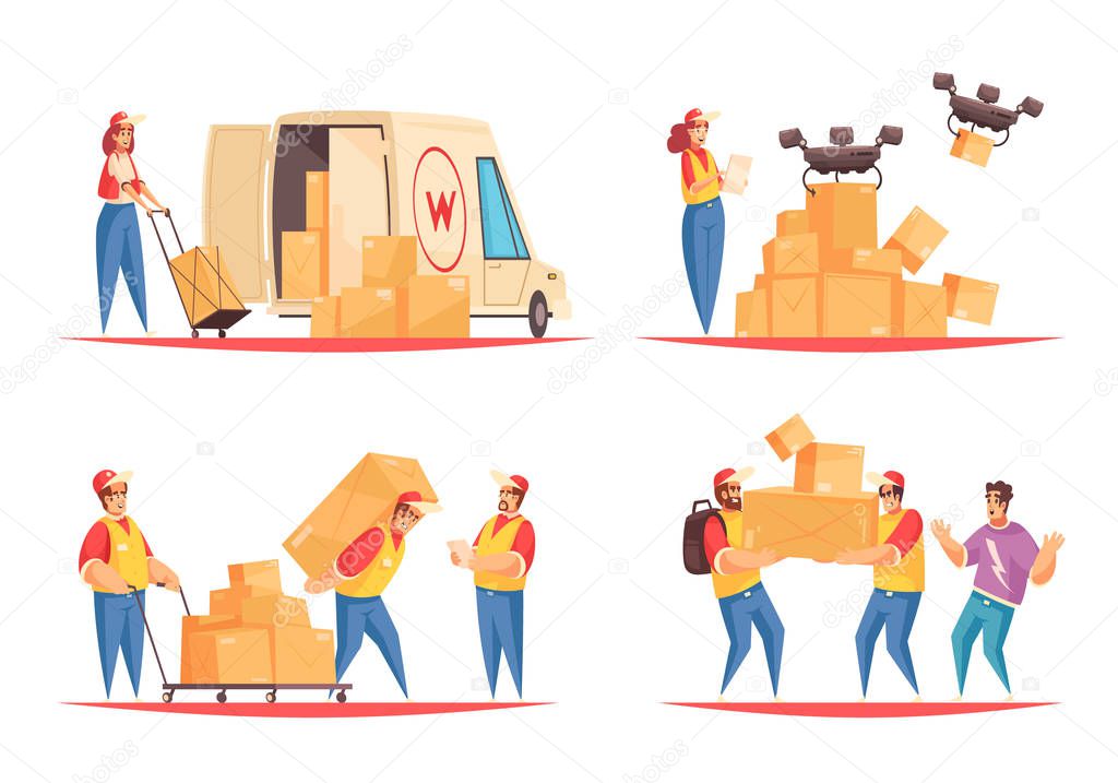Delivery Flat Compositions Set