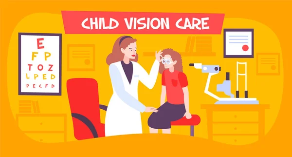 Kindergezichtsverzorging Samenstelling — Stockvector
