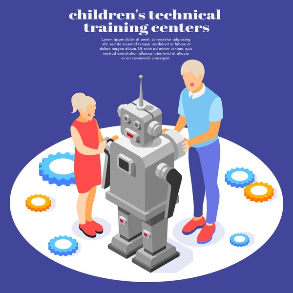 Formación técnica para niños Antecedentes — Archivo Imágenes Vectoriales